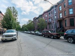 a street with cars parked on the side of the road at Brooklyn Apartment totally private exclusive 2 Bedrooms No 4 in Brooklyn