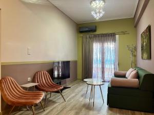 Posezení v ubytování Loutraki apARTment