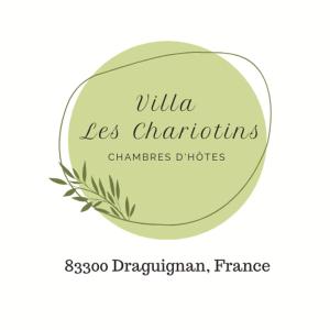 un logotipo redondo con un círculo verde con las palabras vulka menos atrayentionschanges en Villa Les Chariotins, en Draguignan