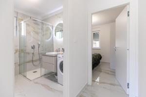 Koupelna v ubytování Apartman Suzi