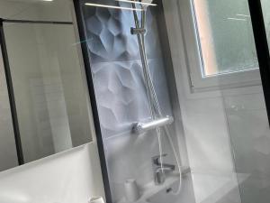 Ένα μπάνιο στο Appartement cosy au calme avec terrasse, parking, et internet à Évian - FR-1-498-15 +8 φωτογραφίες
