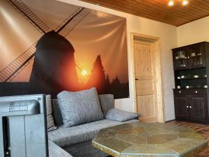 Posezení v ubytování Mühlenurlaub Südheide