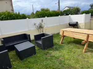 Ogród w obiekcie Auva - SILS Maison 48 m2 à 5 minutes à pied de la plage