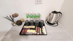 Kohvi ja tee valmistamise võimalus majutusasutuses Stay if you wish Homestay