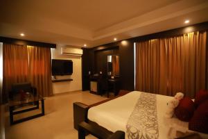 Μια τηλεόραση ή/και κέντρο ψυχαγωγίας στο Hotel Finch