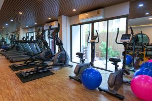 Fitness centrum a/nebo fitness zařízení v ubytování ไอยรา อยุธยา The Aiyara Ayutthaya