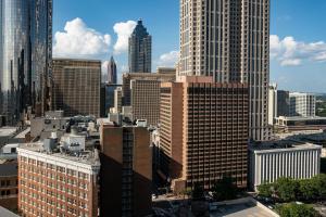 a view of a city skyline with tall buildings at The Ritz-Carlton Atlanta in Atlanta