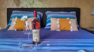 A bed or beds in a room at Sea view apartment in Kotor ! Apartment Popica