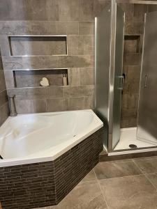 Ένα μπάνιο στο Apartmány Tobias
