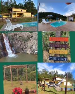 Pemandangan kolam renang di Sitio recanto Feliz atau berdekatan