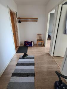 een hal met een tapijt op de vloer bij Rytitornit Apartment A18 in Kemi