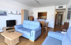 TV a/nebo společenská místnost v ubytování Apartaments Les Dunes