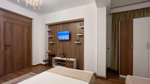 TV a/nebo společenská místnost v ubytování Osiris pyramids view inn