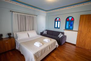 Postel nebo postele na pokoji v ubytování REALE - Art Luxury Villa