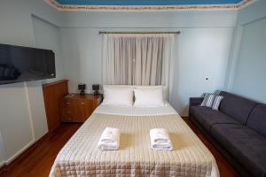 Postel nebo postele na pokoji v ubytování REALE - Art Luxury Villa