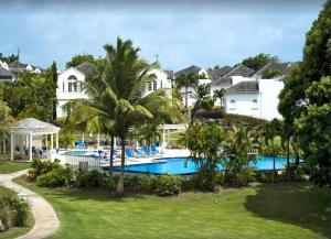 an aerial view of a resort with a swimming pool at ZenBreak Westmoreland Sago 113 in Saint James