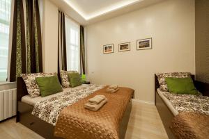 Krevet ili kreveti u jedinici u objektu Budapest Holidays Apartments