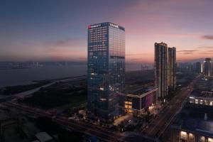 汕头景观或在酒店看到的城市景观