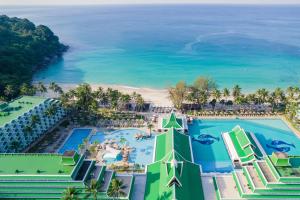 an aerial view of the pool at the resort at Le Meridien Phuket Beach Resort - in Karon Beach