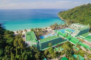 an aerial view of the resort and the ocean at Le Meridien Phuket Beach Resort in Karon Beach