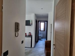 TV a/nebo společenská místnost v ubytování Hotel Rezia