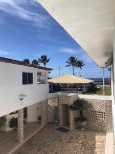 a view from the balcony of a house at Flat à beira mar! in Marechal Deodoro
