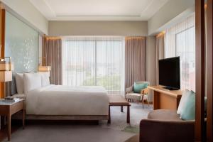 JW Marriott Hotel Nara客房内的一张或多张床位