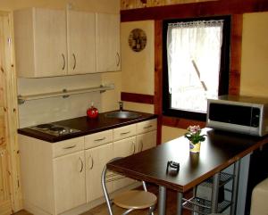 Kuchyň nebo kuchyňský kout v ubytování Ferienwohnung Makowitschka + 13 fotografií