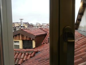 una vista dalla finestra di un tetto di Mansarda Palatina a Torino
