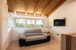 TV a/nebo společenská místnost v ubytování Agritur Deromedi