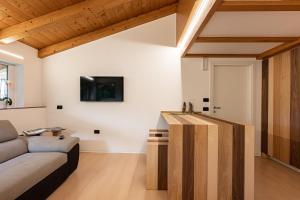 TV a/nebo společenská místnost v ubytování Agritur Deromedi