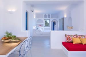 Postelja oz. postelje v sobi nastanitve Skyfall Suites - Adults Only