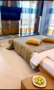 Postel nebo postele na pokoji v ubytování Апартаменты Ясная Поляна