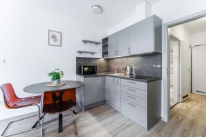 Köök või kööginurk majutusasutuses Apartmán v Poděbradech