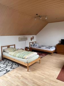 Postel nebo postele na pokoji v ubytování Monteurzimmer-Graf