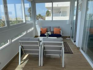 Posezení v ubytování TERRASSE A LA PLAGE