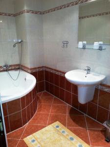 Hotel Castle Mlýn Maděrovka的一间浴室