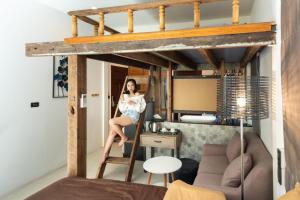 Posezení v ubytování Tepbunthom Hostel