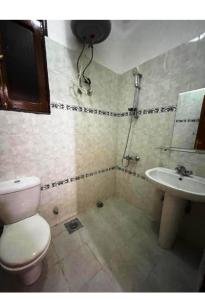 un baño con inodoro y lavabo en West Bank Guest House, en Luxor 16 fotos más