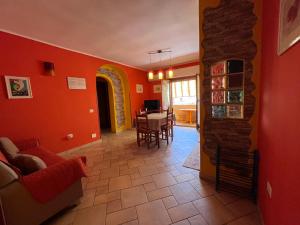 Χώρος καθιστικού στο Appartamento ARANCIO