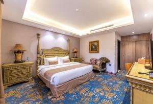 Postel nebo postele na pokoji v ubytování Meral Oasis Resort Taif + 37 fotografií