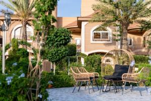 Zahrada ubytování Meral Oasis Resort Taif