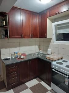Kuchyň nebo kuchyňský kout v ubytování Apartmani “Dunja”