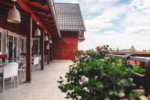 Balkón alebo terasa v ubytovaní Hotel Willa Odkrywców