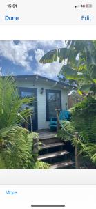 a picture of a house with a porch at Stargazy Garden in Hayle