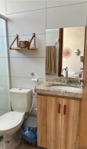 Koupelna v ubytování FLAT 104 Luis Correia Vila Atlântida