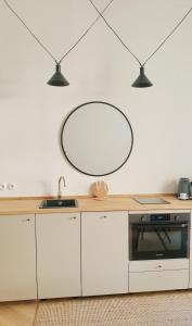 Kuchyň nebo kuchyňský kout v ubytování TENNiS Sopot