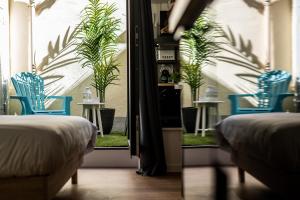 Χώρος καθιστικού στο Appart-hôtel de standing avec jacuzzi privatisable en option
