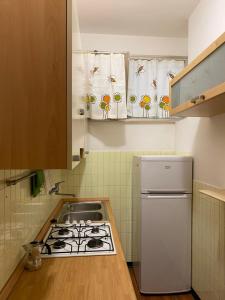 a kitchen with a stove and a sink at Gabe in Cesena