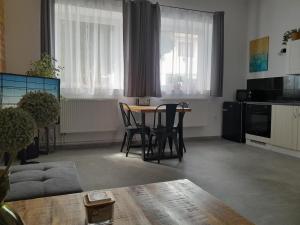 Eldhús eða eldhúskrókur á Apartmán Maya